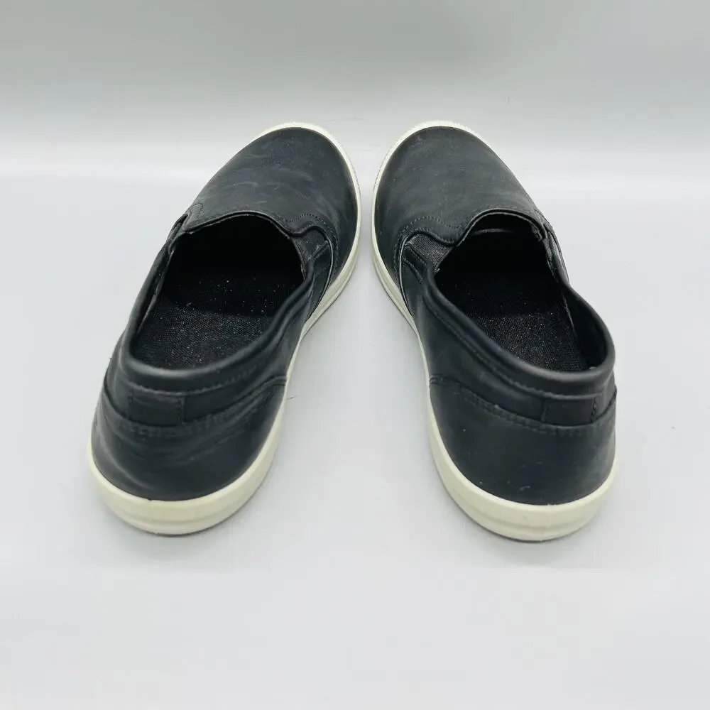 KEEN Shoes Women 8 Black Leather Lorelai Slip On Walking Sneakers Comfort Casual
